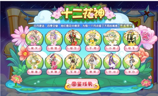 十二花神（腾讯游戏《洛克王国》宠物图鉴）