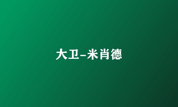 大卫-米肖德