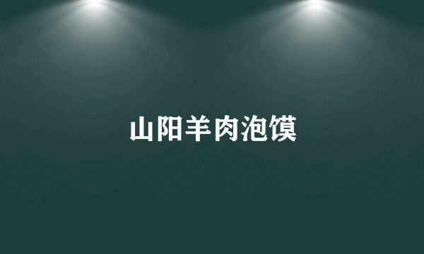 山阳羊肉泡馍