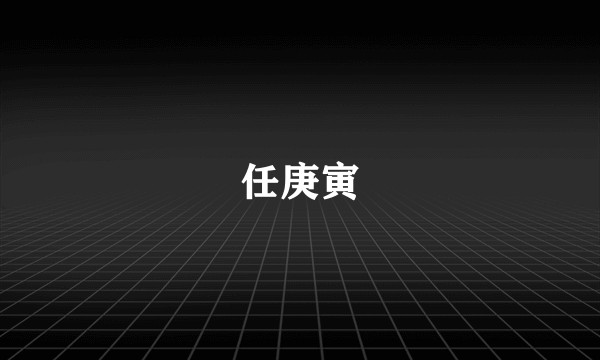 任庚寅