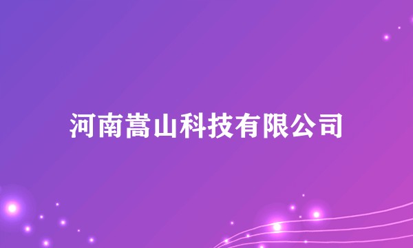 河南嵩山科技有限公司