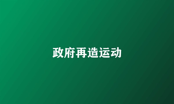 政府再造运动
