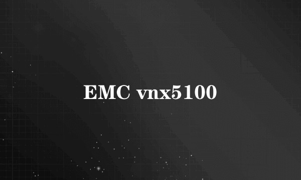 EMC vnx5100