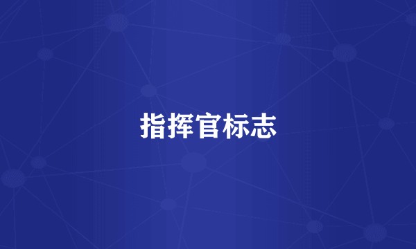 指挥官标志