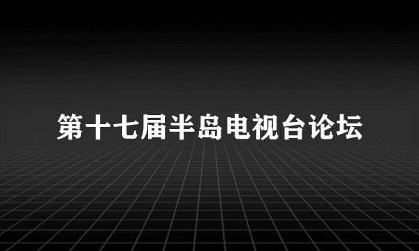 第十七届半岛电视台论坛