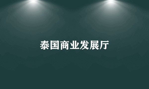 泰国商业发展厅