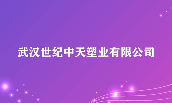 武汉世纪中天塑业有限公司