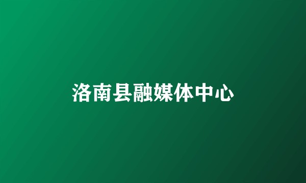 洛南县融媒体中心