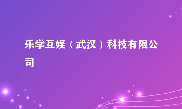 乐学互娱(武汉)科技有限公司