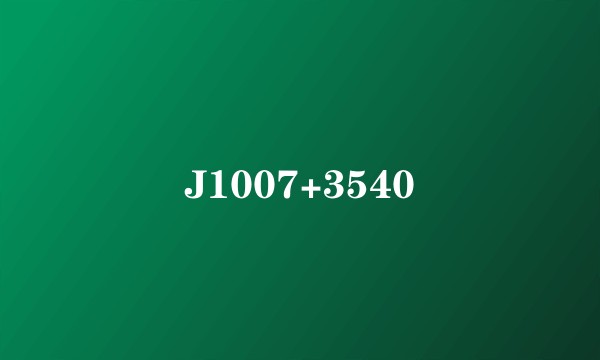 J1007+3540