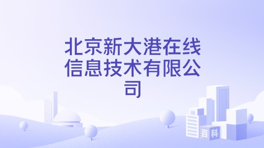 北京新大港在线信息技术有限公司