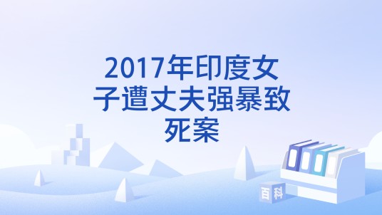 2017年印度女子遭丈夫强暴致死案