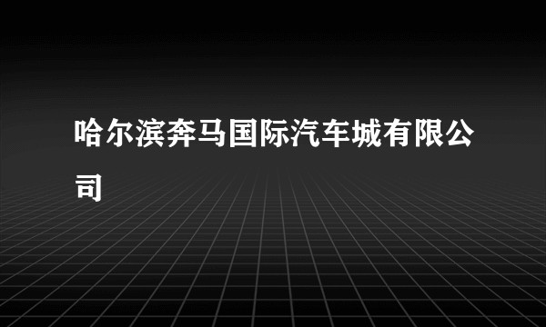哈尔滨奔马国际汽车城有限公司