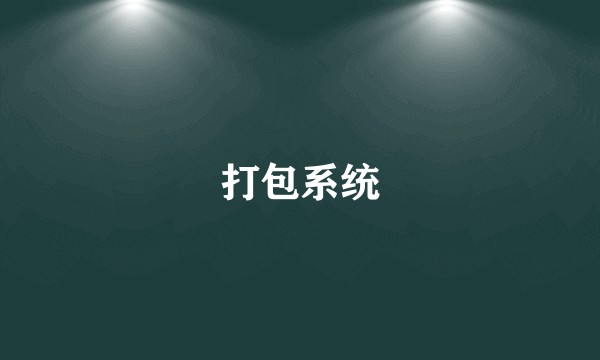 打包系统
