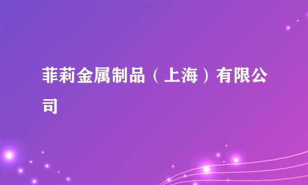 菲莉金属制品（上海）有限公司