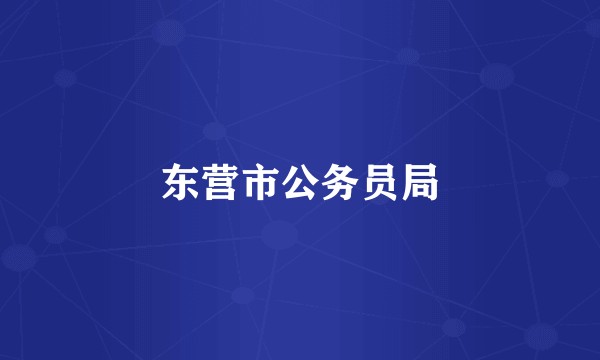 东营市公务员局