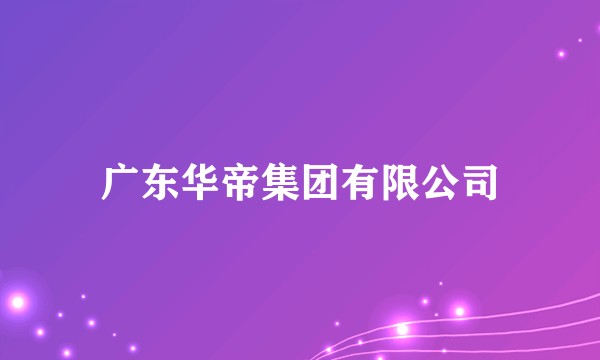 广东华帝集团有限公司